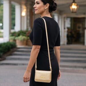 Vince Camuto Metallic Crossbody Evening Bag